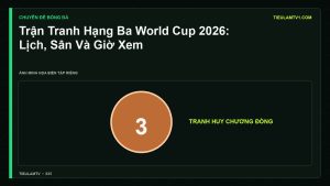 Minh họa Trận Tranh Hạng Ba World Cup 2026: Lịch, Sân Và Giờ Xem - Tiểu Lâm TV