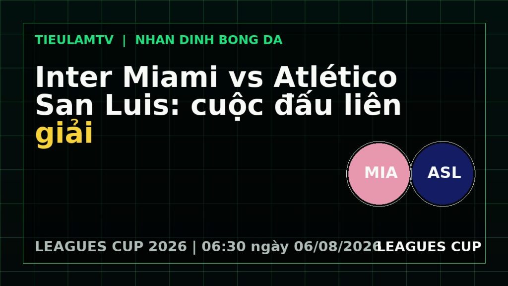 nhận định Inter Miami vs Atlético de San Luis - đồ họa trước trận