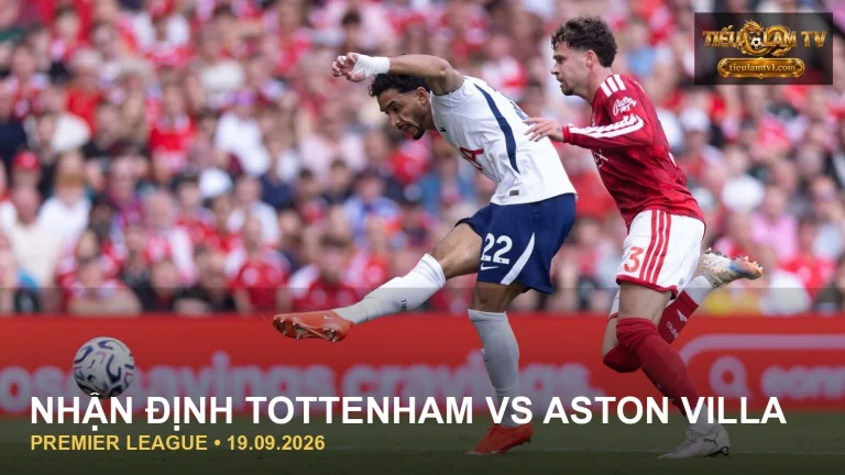 Cầu thủ Tottenham trong trận đấu trước Aston Villa