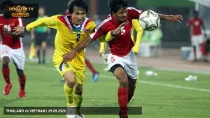 Đội tuyển Thailand trước một trận đấu quốc tế trên tieulamtv