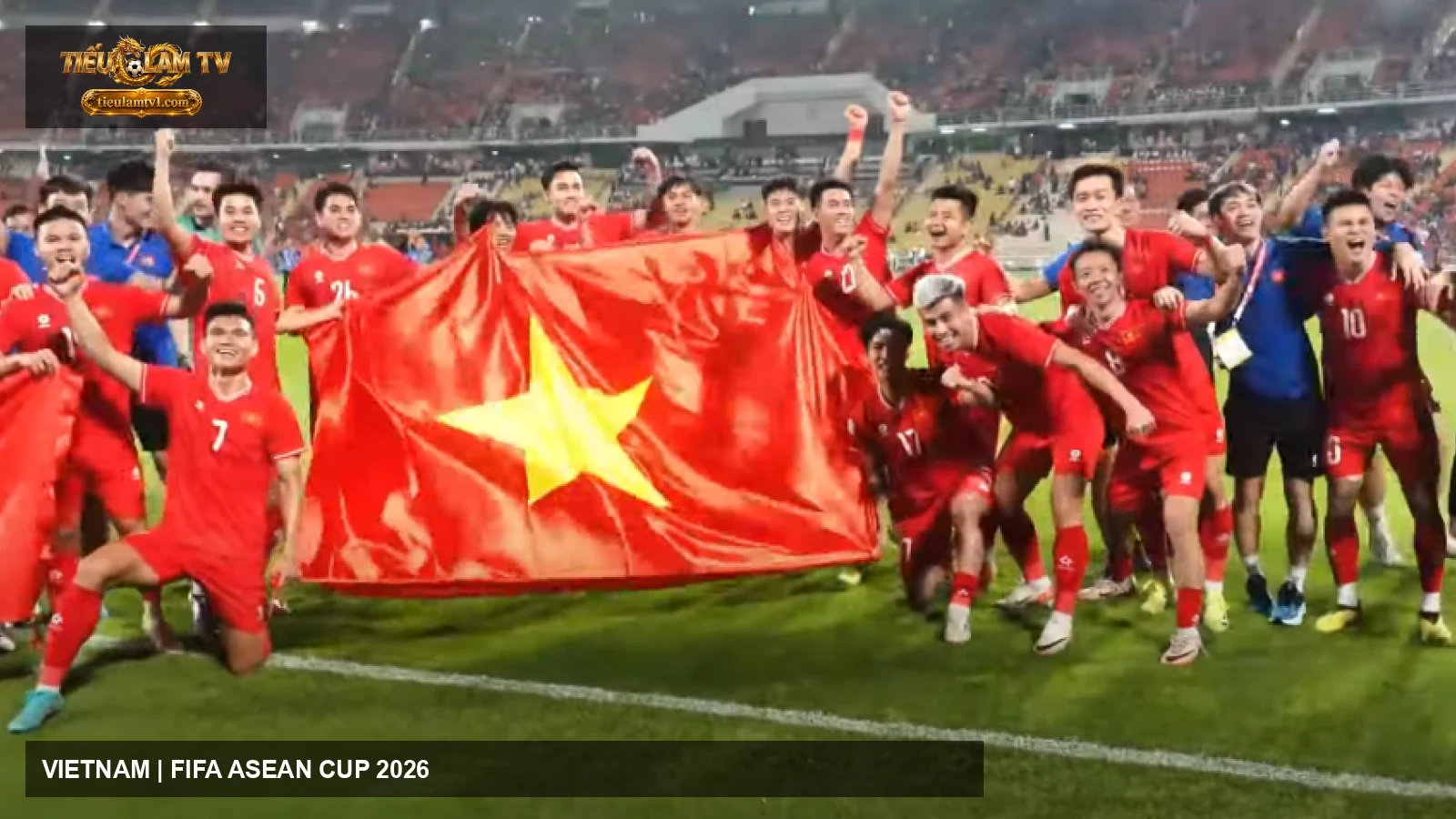 Cầu thủ Vietnam ăn mừng trong ảnh nhận định trên tieulamtv
